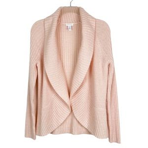 Chico's Pink Open Front Cardigan